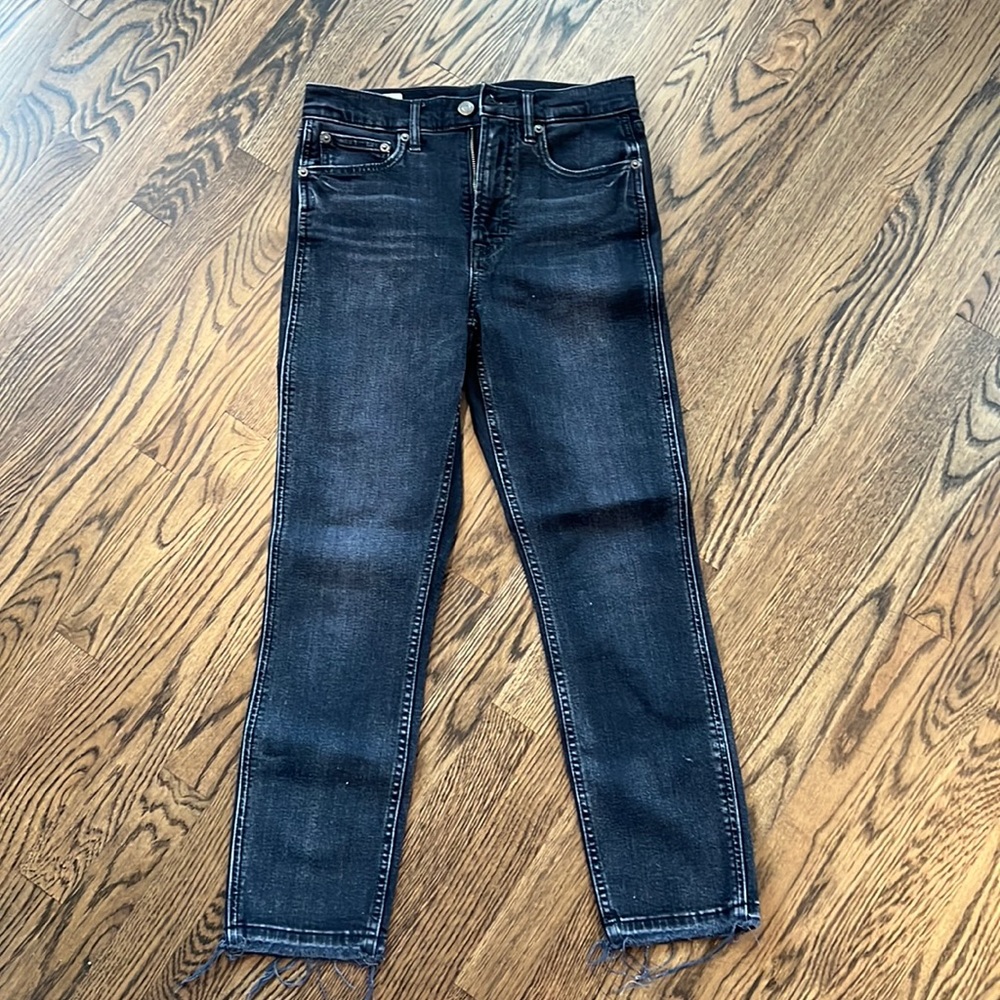 Gap High rise skinny black jeans
